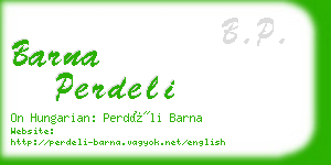 barna perdeli business card